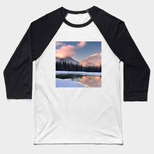 Snow Mountains Baseball T-Shirt